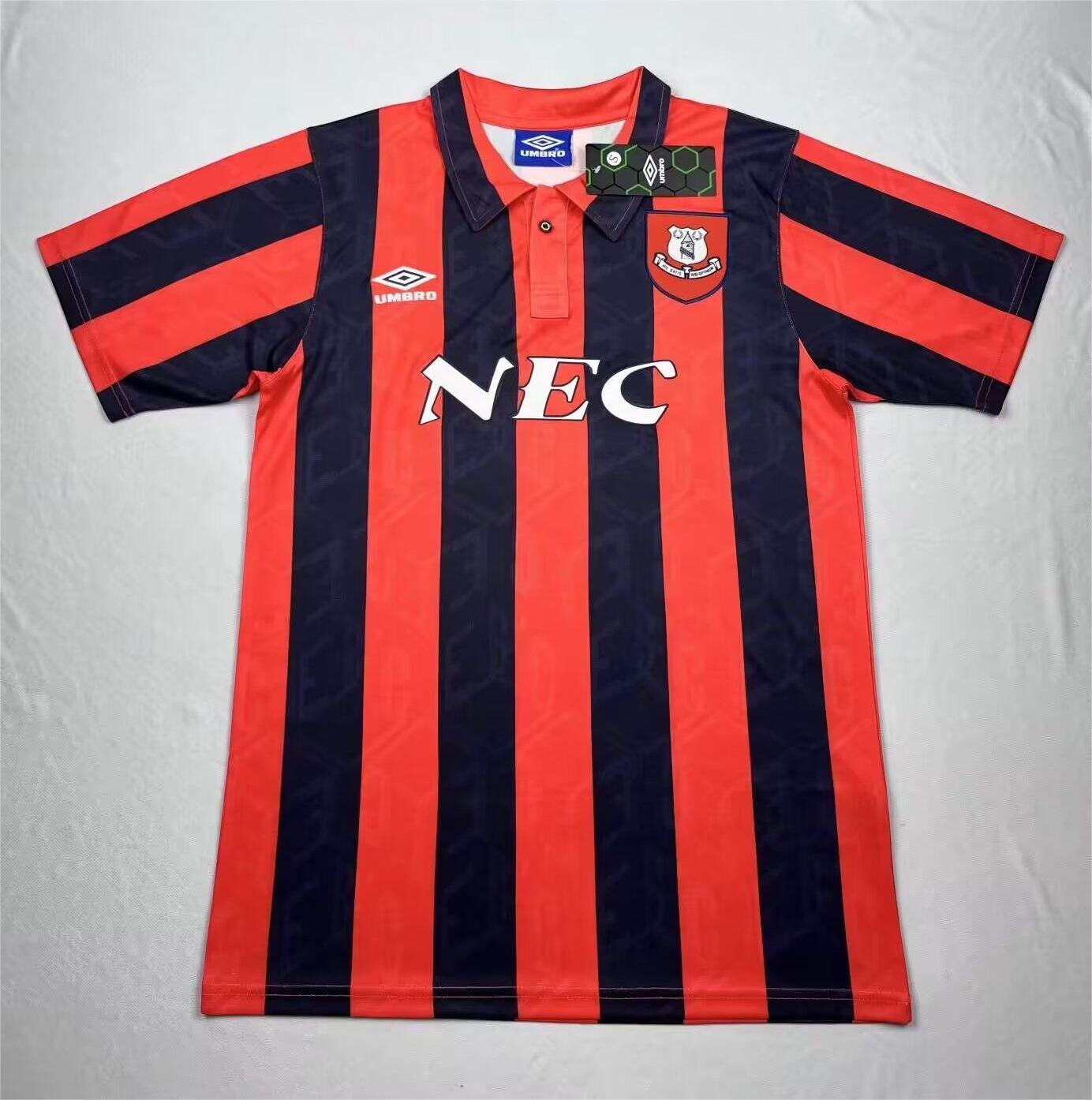 AAA Quality Everton 92/94 Away Red Soccer Jersey